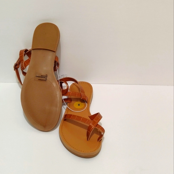 Madden Girl Shoes - Madden Girl Brown Leather Strappy Sandals